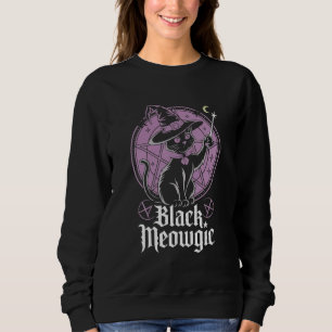 Black Meowgic Evil Halloween Cat Gothic-Geschenk Sweatshirt