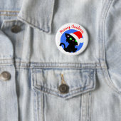 Black Meowy Christmas Kitty Button (Beispiel)