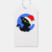 Black Meowy Christmas Kitty - Geschenketiketts Geschenkanhänger (Rückseite)