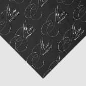 Black Merci Beaucoup Calligrafy Vielen Dank Seidenpapier (Ausschnitt)