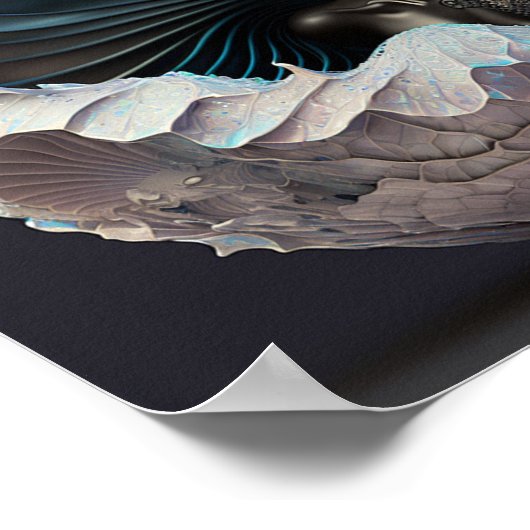 'Black Mermaid 4' Poster (Ecke)