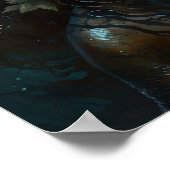 'Black Mermaid 5' Poster (Ecke)