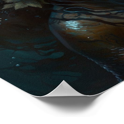 'Black Mermaid 5' Poster (Ecke)