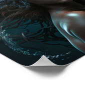 'Black Mermaid 7' Poster (Ecke)