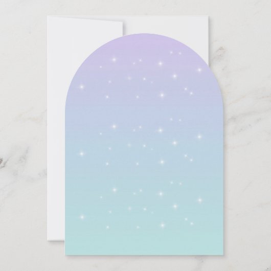 Black Mermaid Age Birthday Party Invitation Einladung (Rückseite)