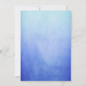 Black Mermaid Baby Dusche Einladung (Rückseite)