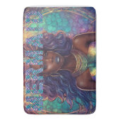 Black Mermaid Bath Mat Badematte (Vorderseite Vertikal)