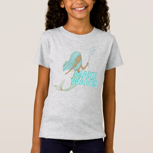 Black Mermaid Kids T - Shirt (Vorderseite)