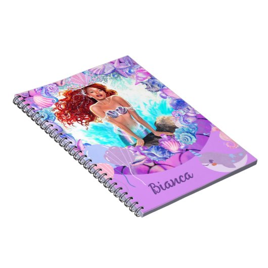 Black Mermaid Notizblock (Rechte Seite)