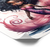 Black Mermaid Poster (Ecke)