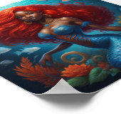 Black Mermaid Poster (Ecke)