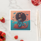 Black Mermaid Serviette (Beispiel)