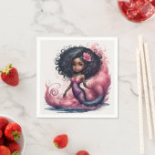 Black Mermaid Serviette (Beispiel)