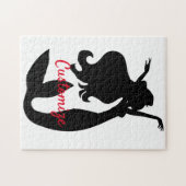 Black Mermaid Silhouette Thunder_Cove Puzzle (Horizontal)