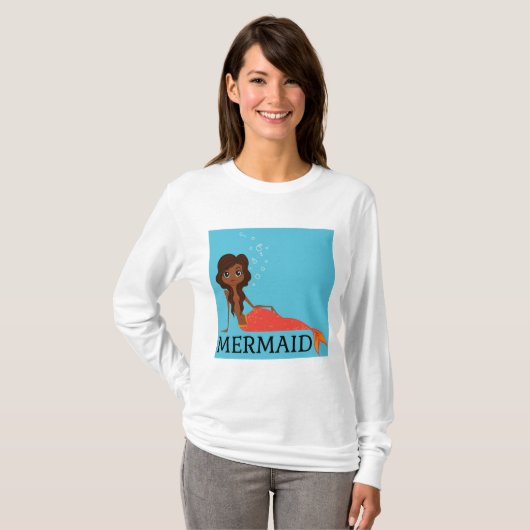 BLACK MERMAID T - SHIRT (Vorne ganz)