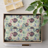 Black Mermaid Tissue Paper in Yellow Seidenpapier (Geschenk)