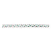 Black Mermaids Satin Ribbon in White Satinband (Vorderseite)