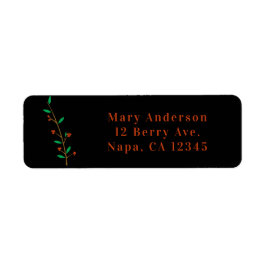 Black Merry Botanical Berry Branch Holiday Party