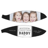 Black Merry Christmas Daddy Foto Basketball (Panele)