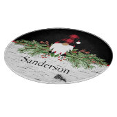 Black Merry Christmas Red Buffalo Kariert Gnome Rd Schneidebrett (Ecke)