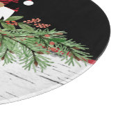 Black Merry Christmas Red Buffalo Kariert Gnome Rd Schneidebrett (Ecke)