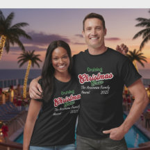 Black Merry Cruise Weihnachten personalisieren T -