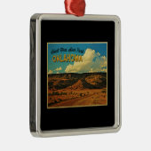 Black Mesa Oklahoma Ornament Aus Metall (Rechts)