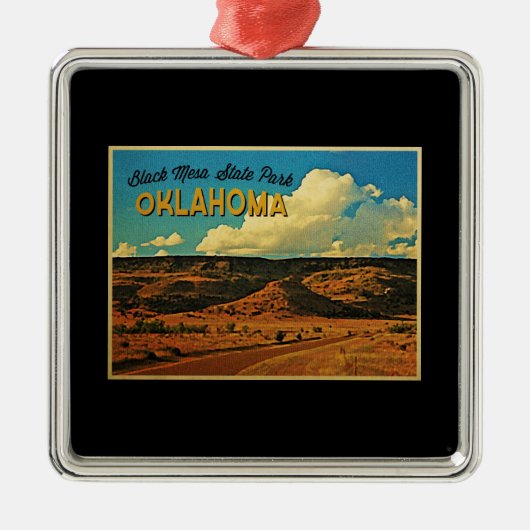 Black Mesa Oklahoma Ornament Aus Metall (Vorne)