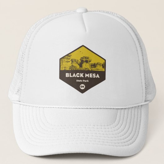 Black Mesa Staat Park Oklahoma Truckerkappe (Vorderseite)