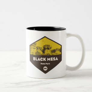 Black Mesa Staat Park Oklahoma Zweifarbige Tasse