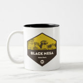 Black Mesa Staat Park Oklahoma Zweifarbige Tasse (Links)