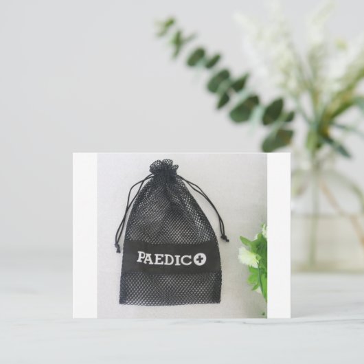 Black Mesh Bag, Polyester Mesh Bag Werbebeutel Postkarte (Stehend Vorderseite)