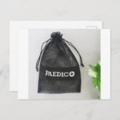 Black Mesh Bag, Polyester Mesh Bag Werbebeutel Postkarte (Vorne/Hinten)