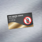 Black Mesh Gold Pest Kontrolle Service Magnetische Visitenkarte (Beispiel)
