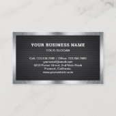 Black Mesh Handyman Reparaturwerkzeuge Elektrische Visitenkarte (Rückseite)