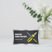 Black Mesh Handyman Reparaturwerkzeuge Elektrische Visitenkarte (Stehend Vorderseite)