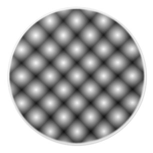Black Mesh White Balls Moire von Kenneth Yoncich Keramikknauf