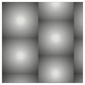 Black Mesh White Balls Moire von Kenneth Yoncich Stoff (Muster)