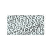 Black Messy Lines Special Adressaufkleber (Vorne)