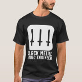 Black Metal Audio Engineer T-Shirt (Vorderseite)