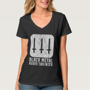 Black Metal Audioingenieur Umgekehrte Kreuze Sound T-Shirt