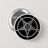 Black Metal Baphomet Button - böse!! (Vorne & Hinten)