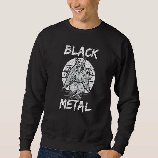 Black Metal Baphomet Sweatshirt (Vorderseite)
