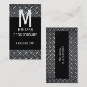 Black & Metal Business Card 4 Visitenkarte (Vorne/Hinten)