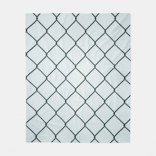 Black metal chain link fence fleecedecke (Vorderseite)