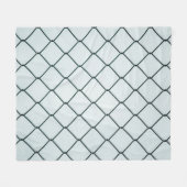Black metal chain link fence fleecedecke (Vorderseite (Horizontal))