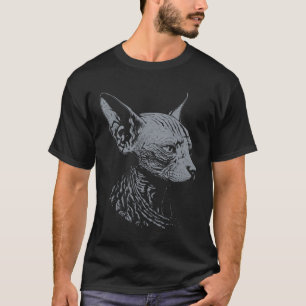 Black Metal Death Metal Katze Sphynx Goth Witchcra T-Shirt