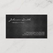Black Metal Eisen Steel - Cooler Platinlook Visitenkarte (Vorderseite)