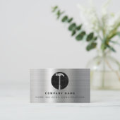 Black Metal Hammer Zuhause Gebäude Construction Visitenkarte (Stehend Vorderseite)