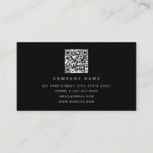 Black Metal Hammer Zuhause Gebäude Construction Visitenkarte (Rückseite)